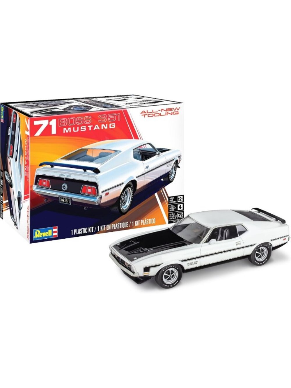 1971 Mustang Boss 351 Scale Model Car Kit - 1:25 Build Your Own Classic!